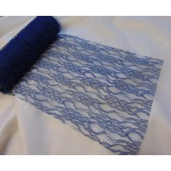 sötétkék (navykék) csipke dekoranyag(29 cm * 5m)-655