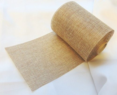 vintage, juta, asztali futó (12 cm * 9,5 m)