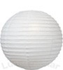 papír lampion 55 cm, fehér