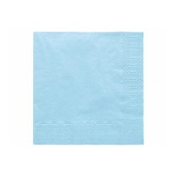 33*33 szalvéta, 3 rétegű (20 db/cs) babakék-011j