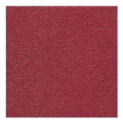 bordó dombornyomott szalvéta 33x33 (15 db) AMB
