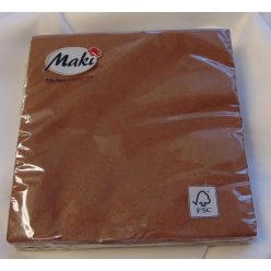 33*33 szalvéta, 3 rétegű (20 db/cs) csokibarna