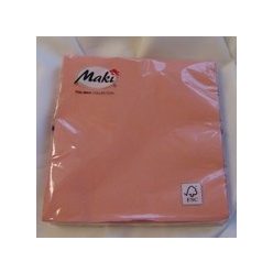 szalvéta 33*33, 3 rétegű vintage rózsaszín (20 db)