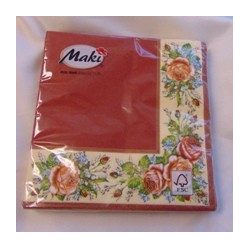 szalvéta rózsás széllel (33*33 )-20 db