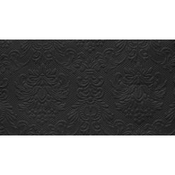 fekete dombornyomott szalvéta 33x33 (15 db) AMB
