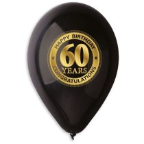 lufi 60. születésnapra, fekete(10 db)