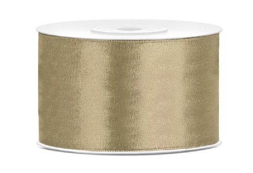 3,8 cm-s szatén szalag (25 m) cappuccino (033J)