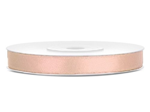 0,6 cm-s szatén szalag (25 m) barack (075J)