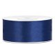 2,5 cm-s szatén szalag (25 m) sötétkék-074