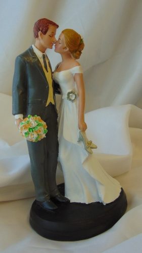 tortadísz csókos, 18 cm-305061