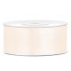 2,5 cm-s szatén szalag (25 m) ekrü (079J)