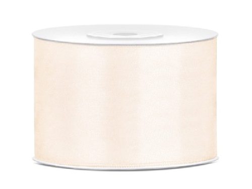 5 cm-s szatén szalag (25 m) ekrü (079J)