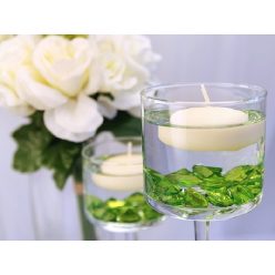 gyémánt dekorkő 2 cm-s zöld (10 db)