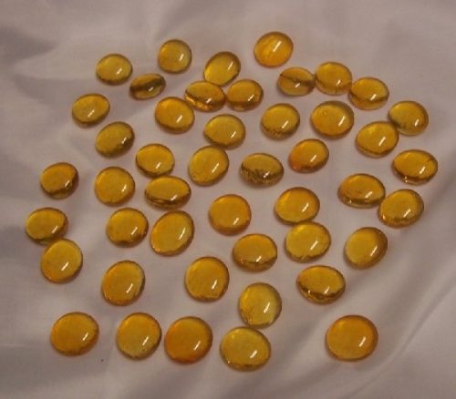 napsárga dekorkő,dekorkavics (kb.100 db-os), 2 cm