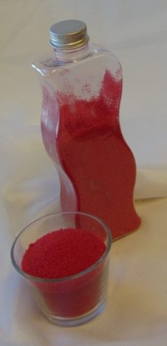 dekorhomok finomszemű, 400 gr.-sötétrószaszín - 10490