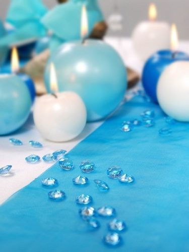 gyémánt dekorkő v.kék (100 db), 1,2 cm