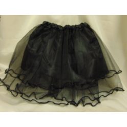 fodros, fekete , tüll szoknya (gyerek méret)