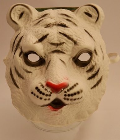 fehér tigris álarc polifoam (gyerek méret)