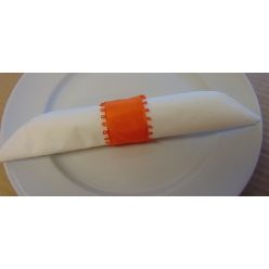 szalvétagyűrű szatén, narancs (10 db/cs)