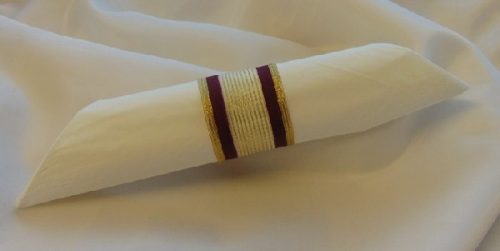 szalvétagyűrű hálós, bordó  (10 db/cs)