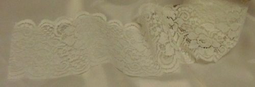 csipke szalag, fehér (8 cm*5 m)