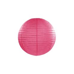 pink papír lampion gömb 20 cm-es (006)