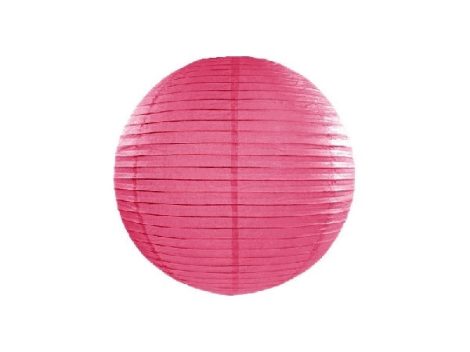 pink papír lampion gömb 20 cm-es (006)