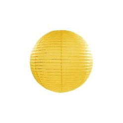 sárga papír lampion gömb 20 cm-es (084)