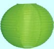 élénkzöld papír lampion gömb 35 cm-es (102J)