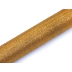 organza (16 cm * 9 m) arany, glitteres