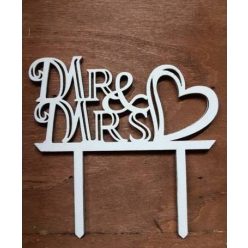 vintage esküvői tortadísz (Mr. és Mrs)-53391