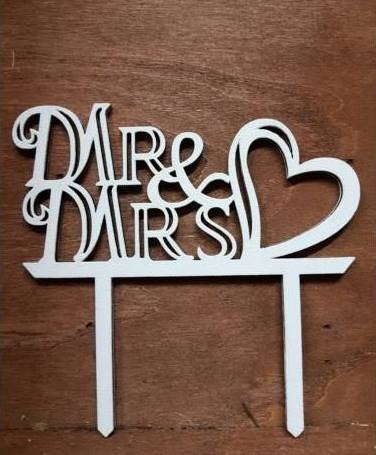 vintage esküvői tortadísz (Mr. és Mrs)-53391