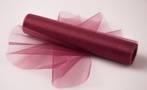 sötétmályva 23,5 cm * 10 m organza