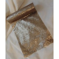 Flitteres dekoranyag (25 cm * 3 m), cappucino-469