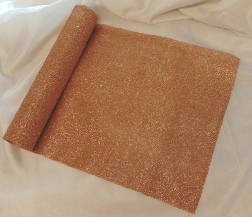 glitteres dekoranyag (28 cm * 5 m), bronz-1702
