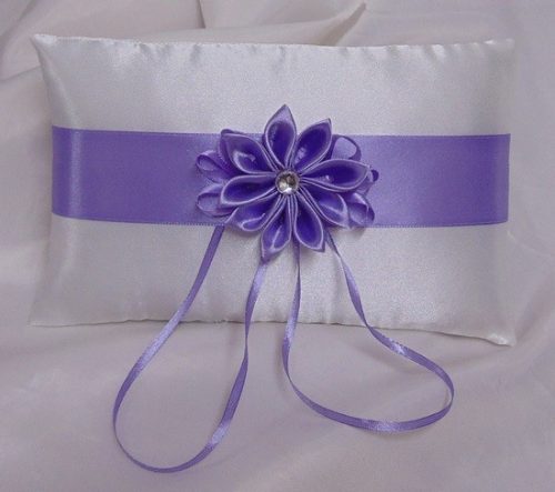 gyűrűpárna csillagvirág, lila (15x22 cm)