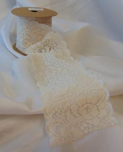 csipke szalag, ekrü (8 cm*5 m)