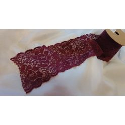 csipke szalag, bordó (8 cm*5 m) 