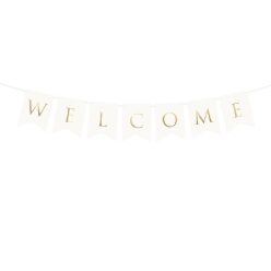 Welcome felirat fehér( 15x95 cm)