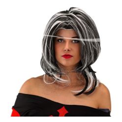 Halloween paróka, fekete-fehér - 26743