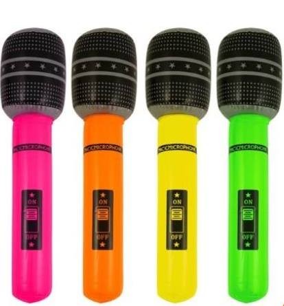 Felfújható mikrofon több színben (26 cm)