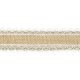 Juta szalag, szélén csipkével (4 cm * 5 m)