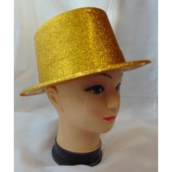 arany glitteres, műanyag cilinder