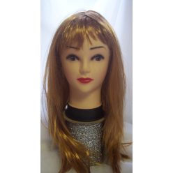 hosszú. egyenes, v.barna paróka