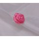 csipeszes szatén rózsafej , pinkrózsaszín (1,5 cm)