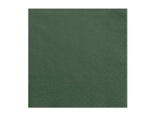 33*33 szalvéta, 3 rétegű (20 db/cs) vadászzöld-012b