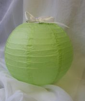 élénkzöld papír lampion gömb 40 cm-es (12520)