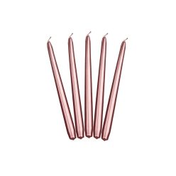 rosegold metál gyertya (24 cm)