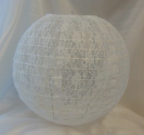 csipke lampion (textil) , 35 cm