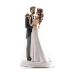 Nászpár tortadísz táncoló (21 cm)-305001